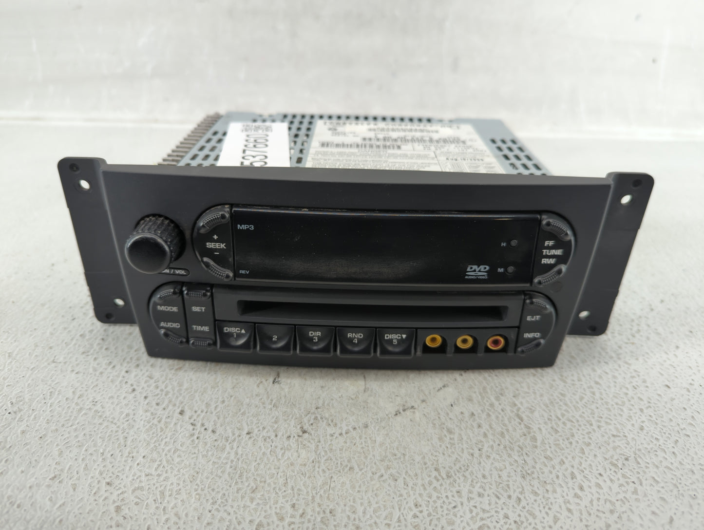 2007-2008 Chrysler Pacifica Radio AM FM Cd Player Receiver Replacement P/N:P05064084AD Fits Fits 2007 2008 OEM Used Auto Par
