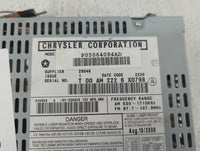 2007-2008 Chrysler Pacifica Radio AM FM Cd Player Receiver Replacement P/N:P05064084AD Fits Fits 2007 2008 OEM Used Auto Par