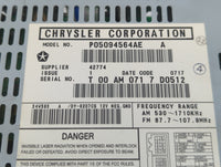 2004-2008 Chrysler Pacifica Am Fm Cd Player Radio Receiver - Oemusedautoparts1.com
