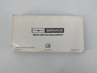 2007 Chrysler Pacifica Owners Manual Book Guide P/N:81-026-0742 OEM Used Auto Parts - Oemusedautoparts1.com