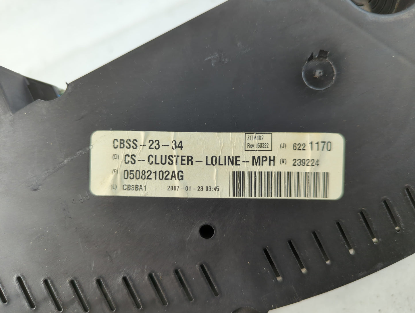 2007 Chrysler Pacifica Instrument Cluster Speedometer Gauges P/N:05082102AG 6221170 Fits OEM Used Auto Parts - Oemusedautopa