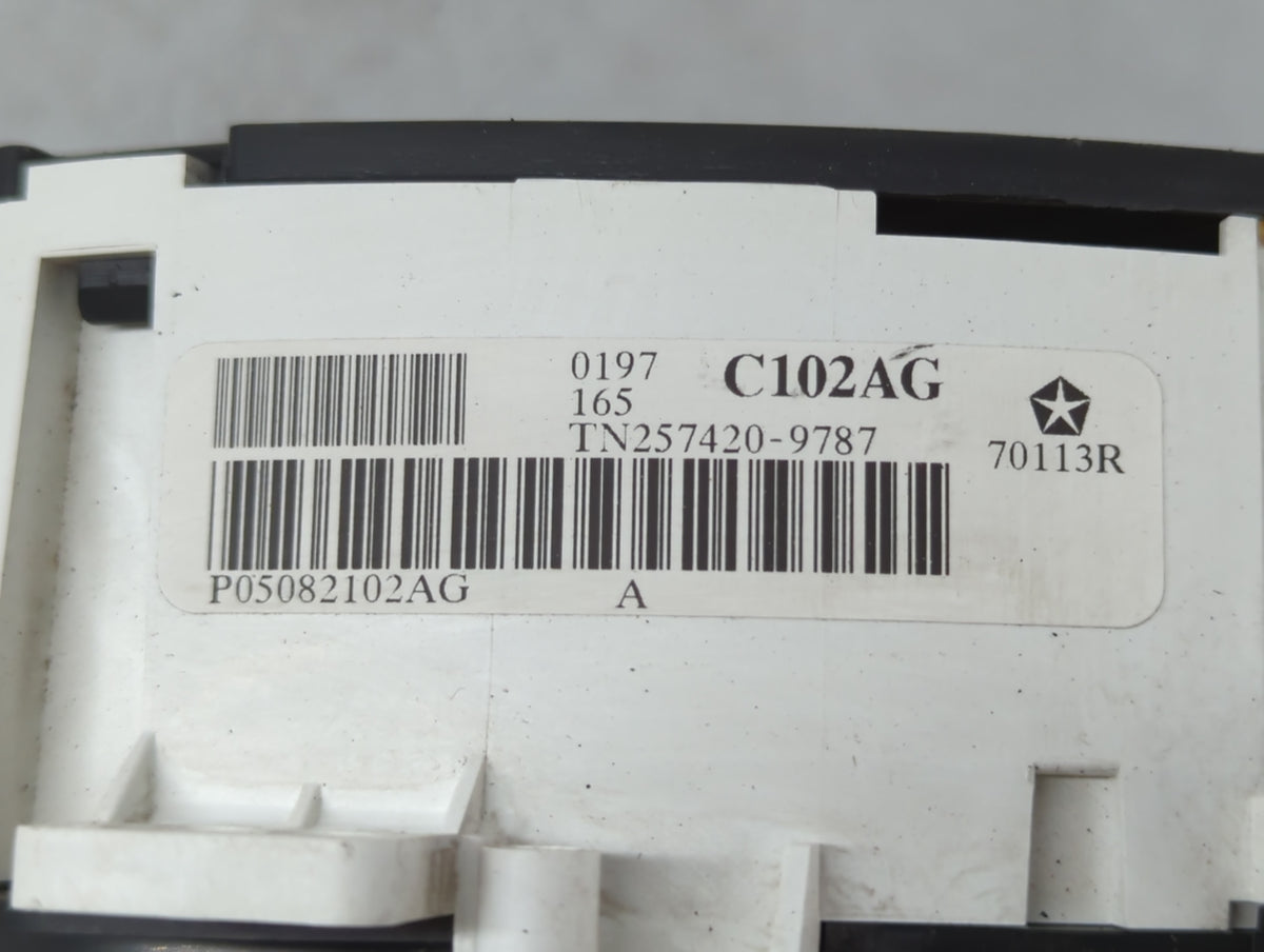 2007 Chrysler Pacifica Instrument Cluster Speedometer Gauges P/N:70113R 05082102AG Miles: Fits OEM Used Auto Parts - Oemused