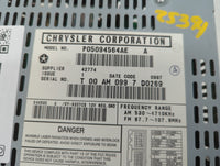 2004-2008 Chrysler Pacifica Radio AM FM Cd Player Receiver Replacement P/N:P05094564AE Fits Fits 2004 2005 2006 2007 2008 OE
