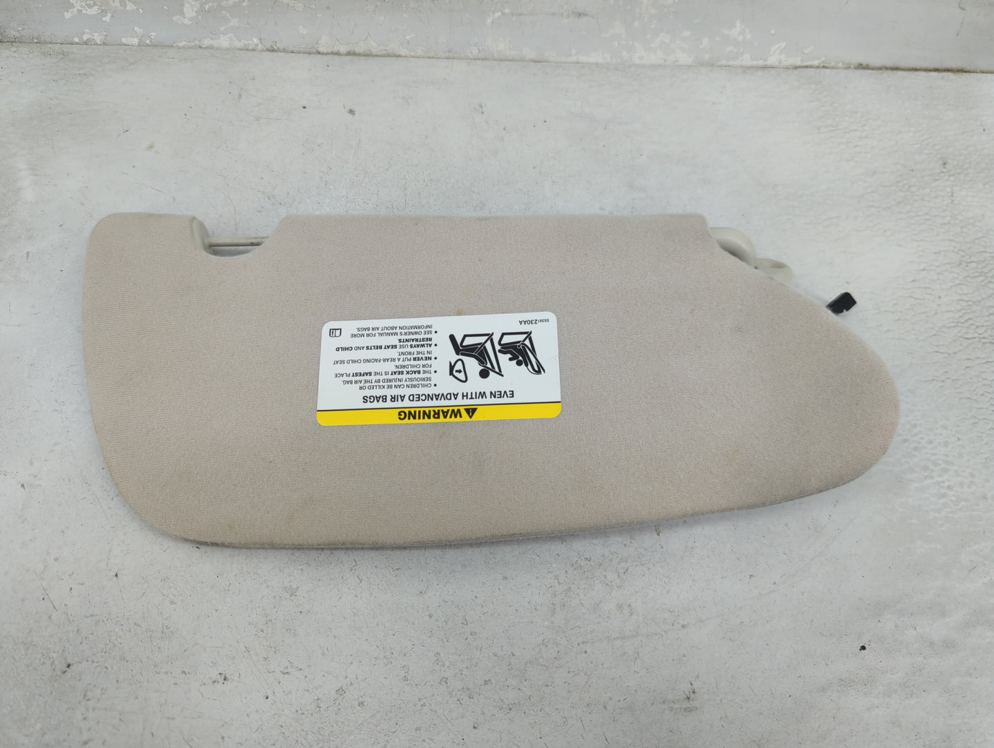 2006-2009 Chrysler Pt Cruiser Sun Visor Shade Replacement Driver Left Mirror Fits Fits 2006 2007 2008 2009 OEM Used Auto Par