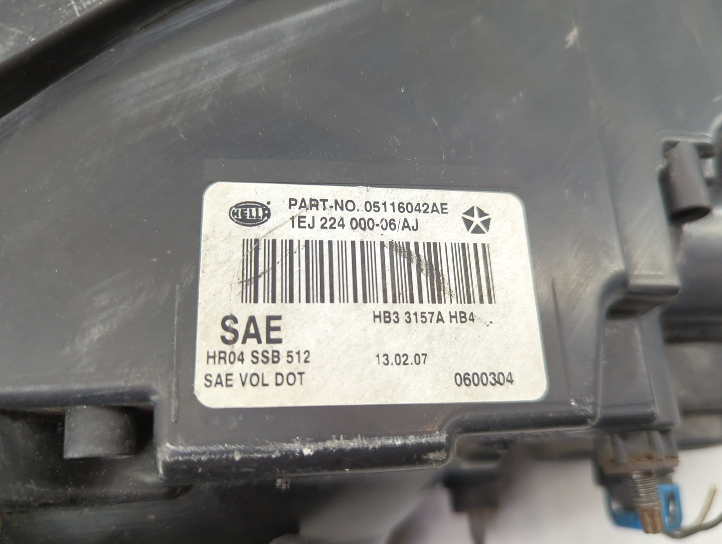 2006 Chrysler Pt Cruiser Passenger Right Oem Head Light Headlight Lamp 1120793 - Oemusedautoparts1.com
