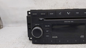 2007-2008 Chrysler Sebring Am Fm Cd Player Radio Receiver
