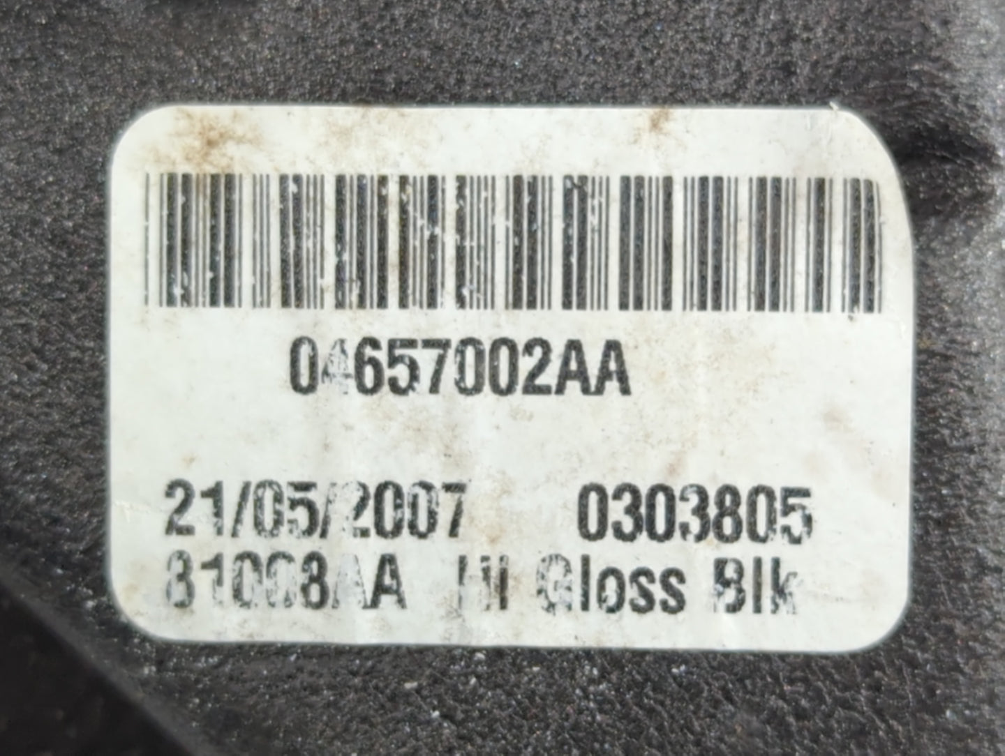 2007 Chrysler Sebring Side Mirror Replacement Passenger Right View Door Mirror P/N:04657002AA Fits OEM Used Auto Parts - Oem