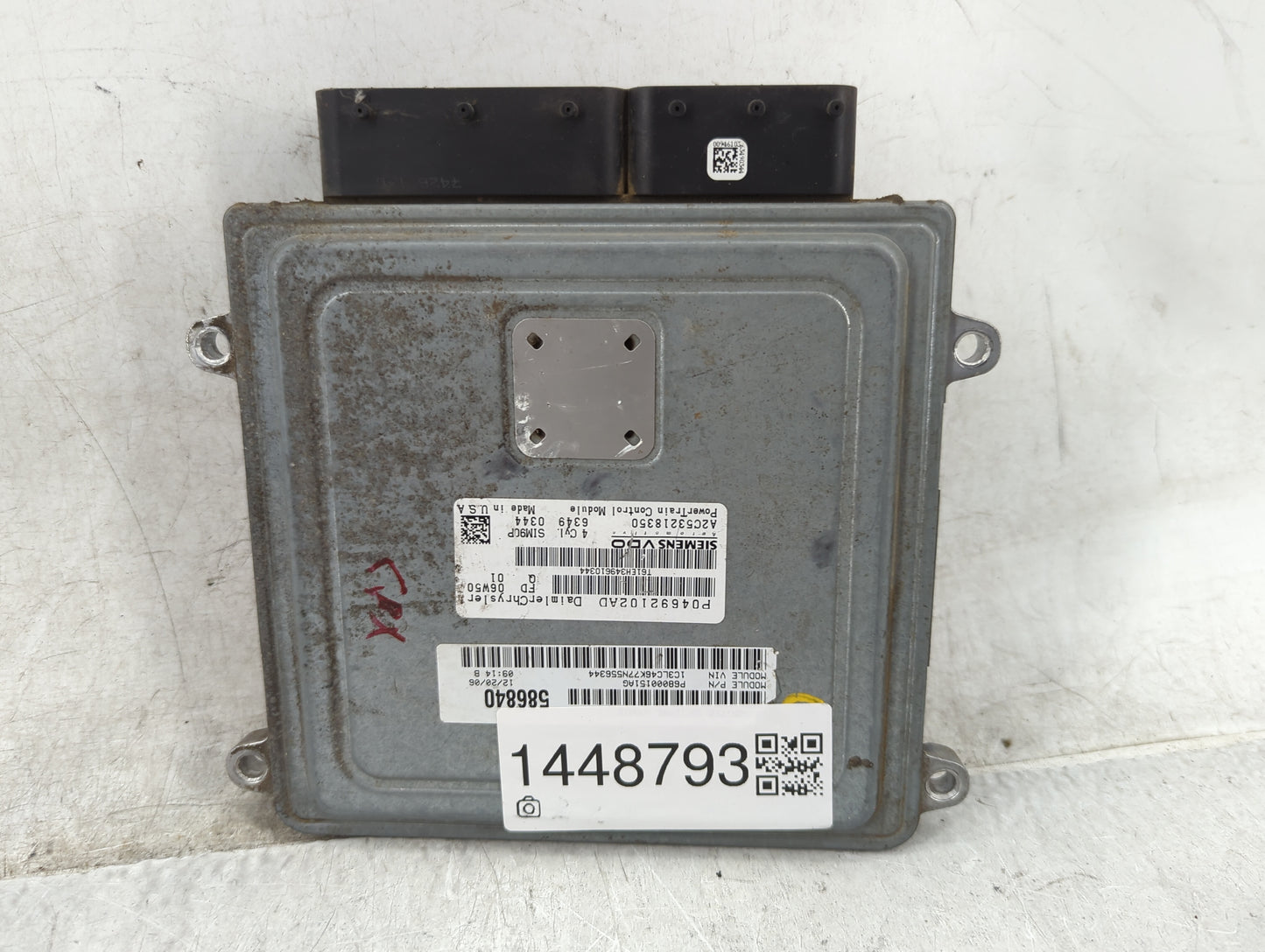 2007 Chrysler Sebring Safety Restraint Srs Airbag Control Module - Oemusedautoparts1.com
