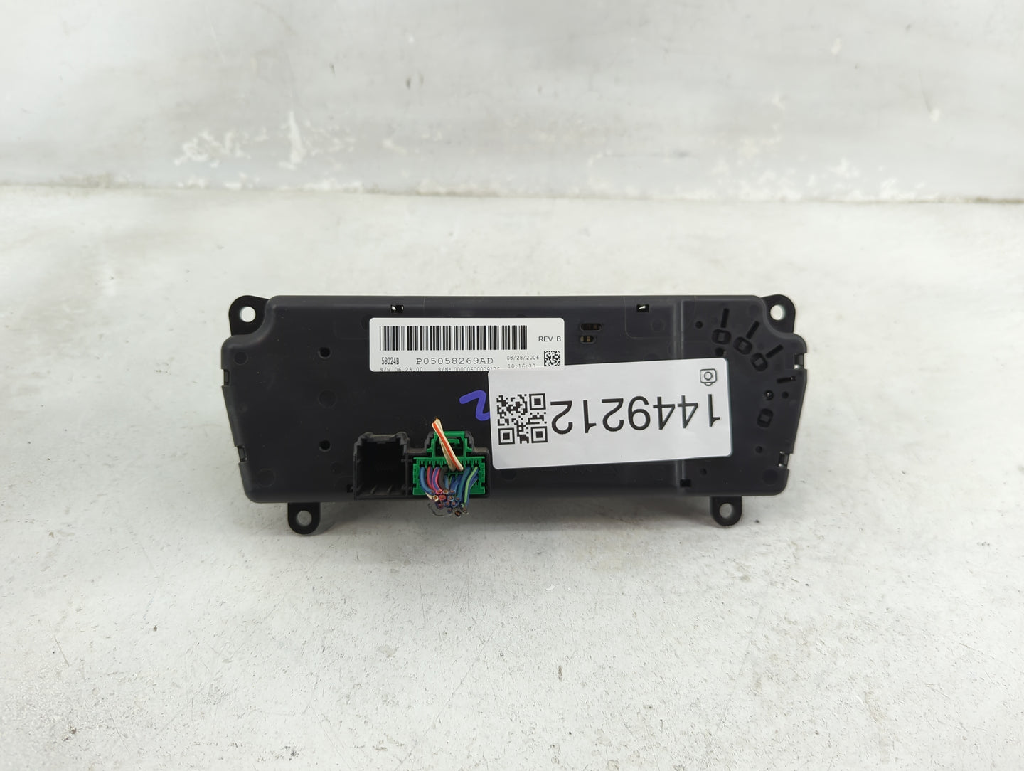 2007 Chrysler Sebring Climate Control Module Temperature AC/Heater Replacement P/N:P05058269AD 58024B Fits OEM Used Auto Par