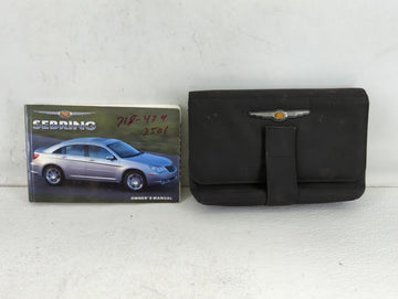 2007 Chrysler Sebring Owners Manual Book Guide OEM Used Auto Parts - Oemusedautoparts1.com