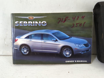 2007 Chrysler Sebring Owners Manual Book Guide OEM Used Auto Parts