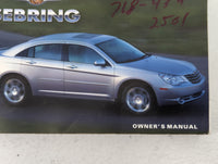 2007 Chrysler Sebring Owners Manual Book Guide OEM Used Auto Parts - Oemusedautoparts1.com