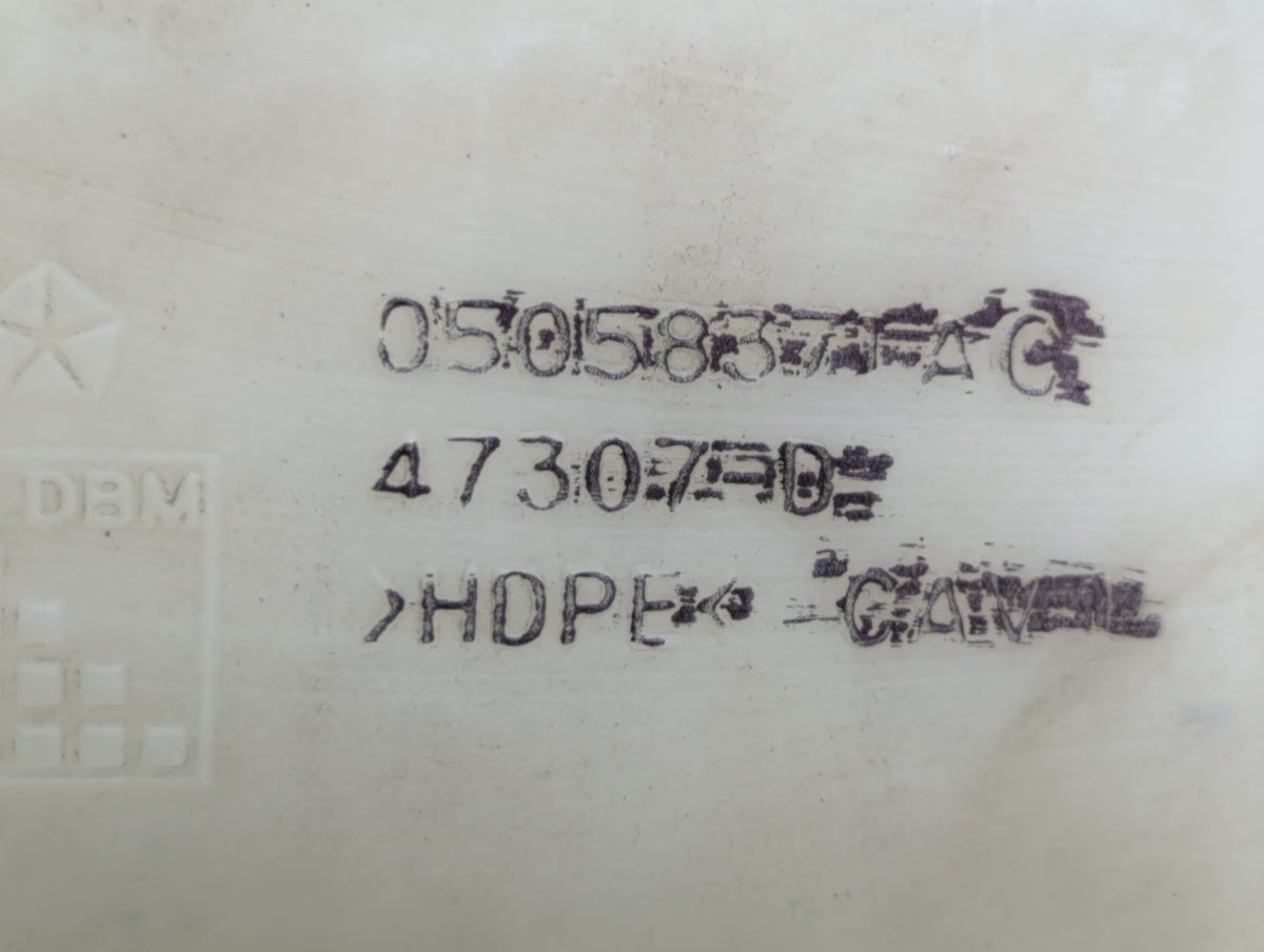 2007 Chrysler Sebring Radiator Coolant Overflow Expansion Tank Bottle 657933 - Oemusedautoparts1.com