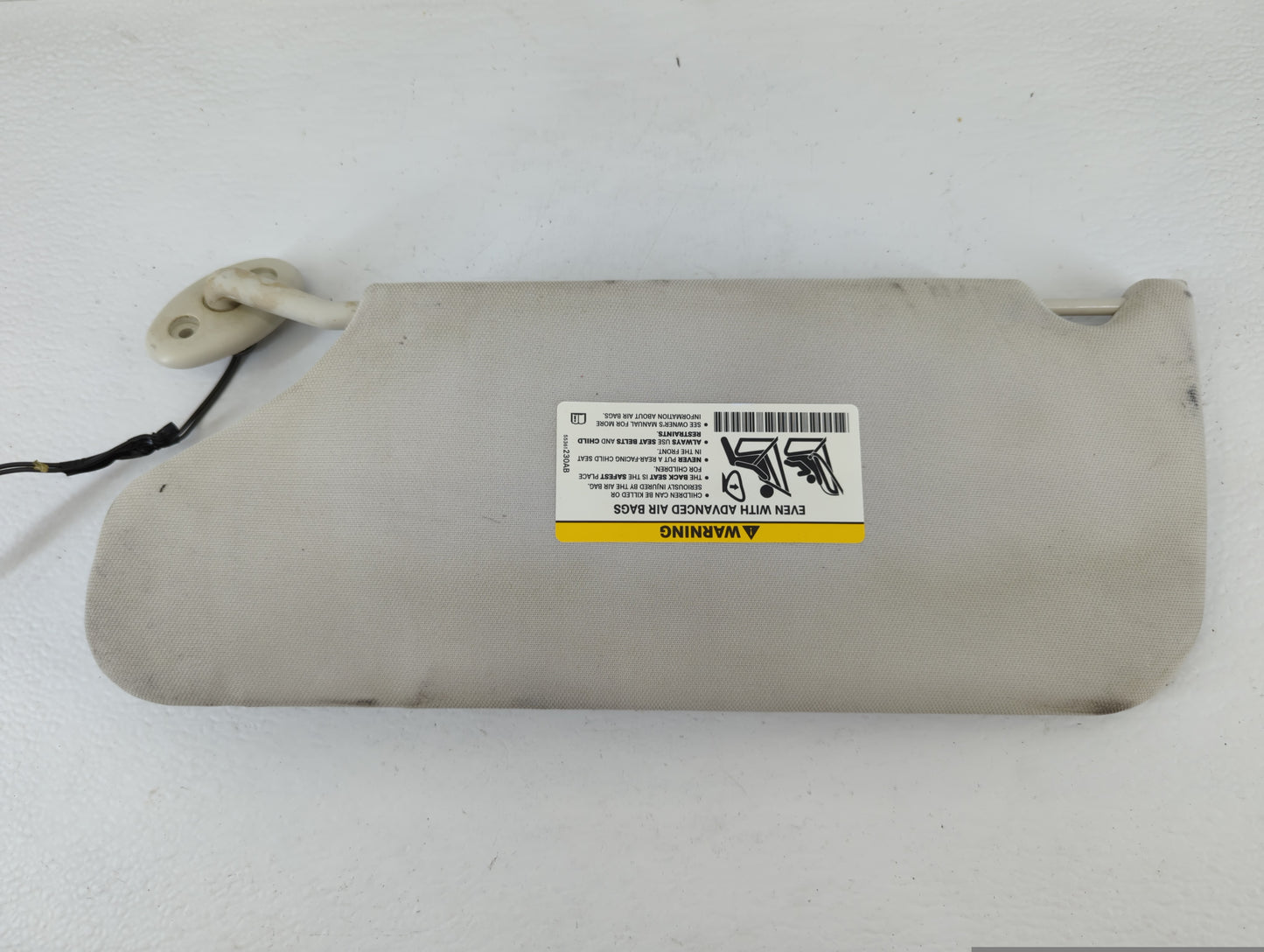 2007 Chrysler Sebring Sun Visor Shade Replacement Passenger Right Mirror Fits OEM Used Auto Parts - Oemusedautoparts1.com