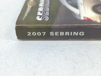 2007 Chrysler Sebring Owners Manual Book Guide OEM Used Auto Parts - Oemusedautoparts1.com