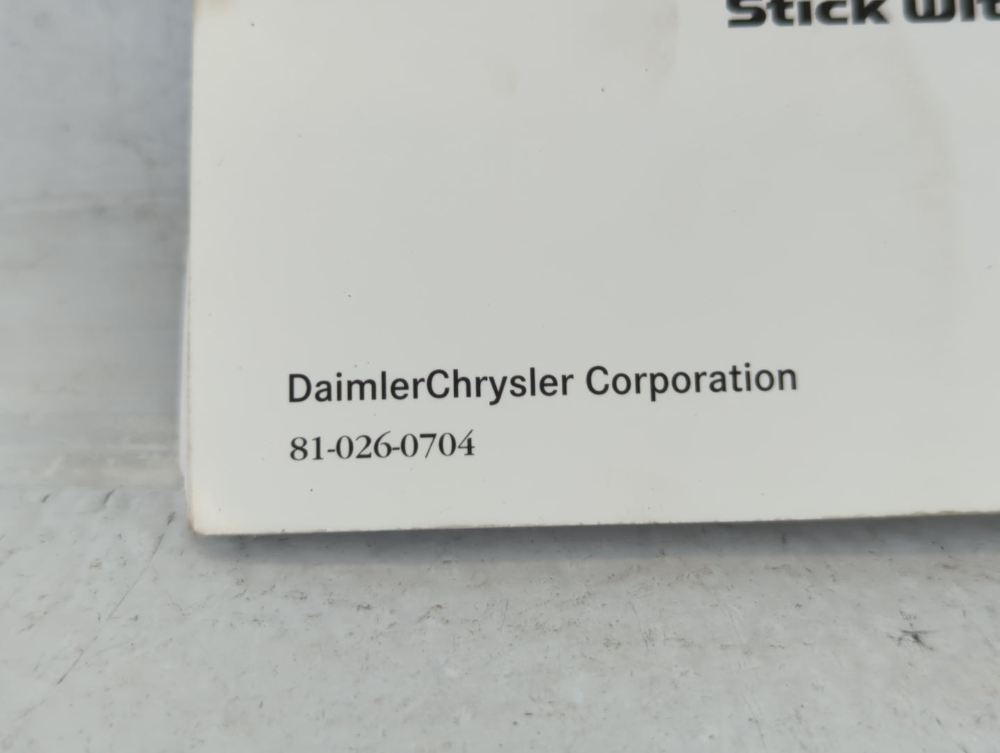 2007 Chrysler Sebring Owners Manual Book Guide OEM Used Auto Parts - Oemusedautoparts1.com