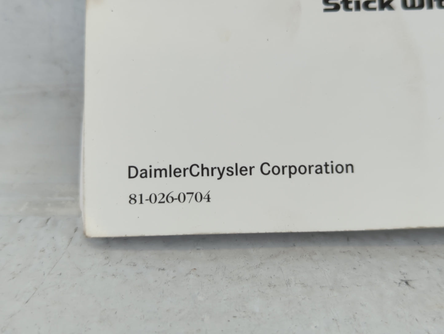 2007 Chrysler Sebring Owners Manual Book Guide OEM Used Auto Parts - Oemusedautoparts1.com
