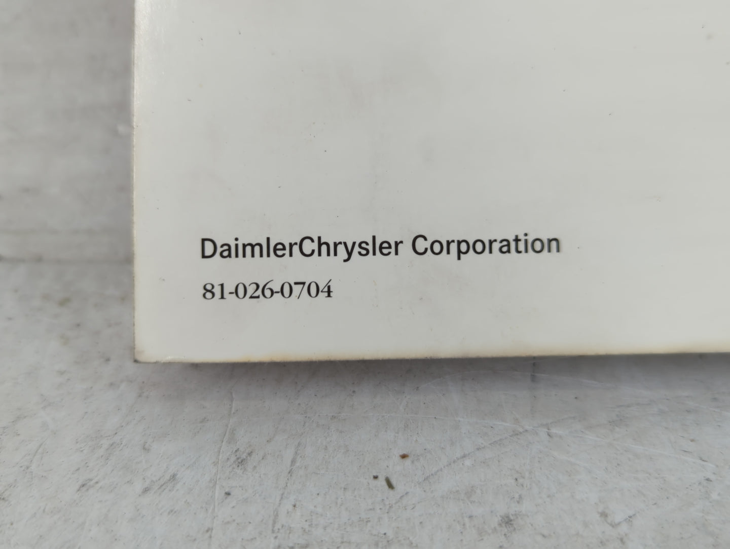 2007 Chrysler Sebring Owners Manual Book Guide P/N:81-026-0704 OEM Used Auto Parts - Oemusedautoparts1.com