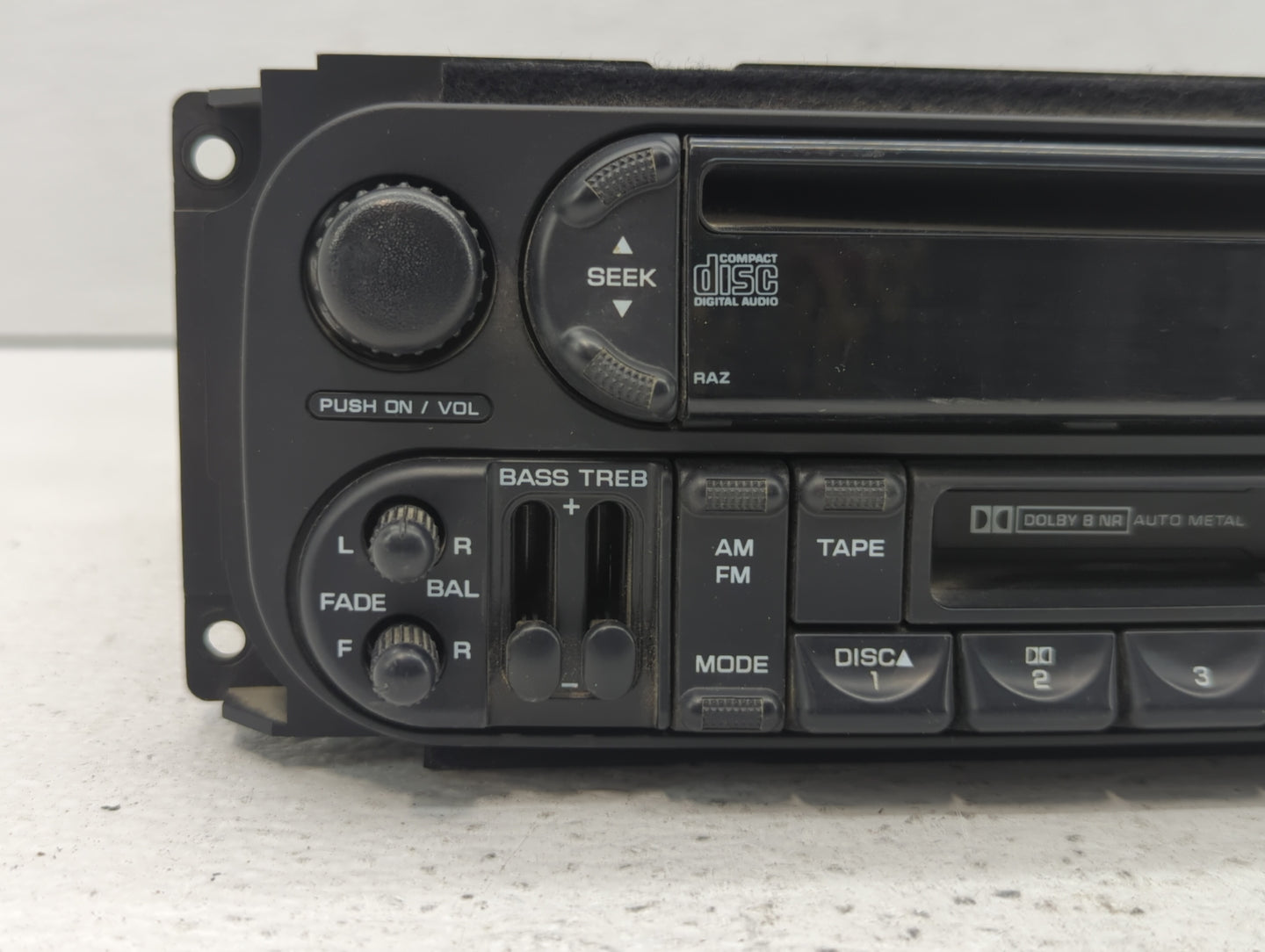 2002-2007 Chrysler Town & Country Radio AM FM Cd Player Receiver Replacement P/N:P05064042AA P56038555AL Fits OEM Used Auto 