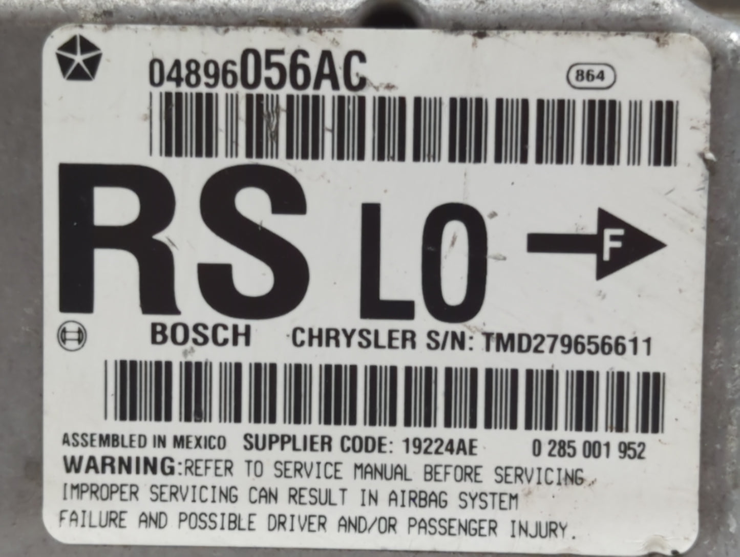 2006 Chrysler Town & Country Chassis Control Module Ccm Bcm Body Control - Oemusedautoparts1.com