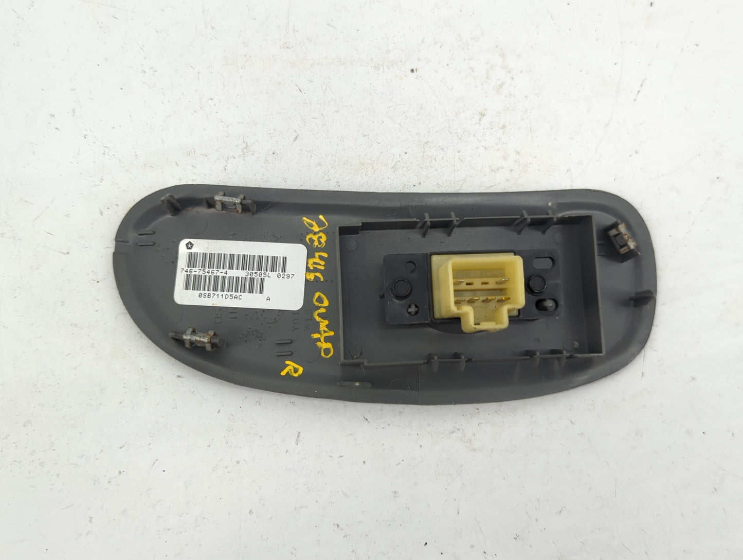 2007 Chrysler Town & Country Master Power Window Switch Replacement Driver Side Left P/N:0SB711D5AC Fits OEM Used Auto Parts