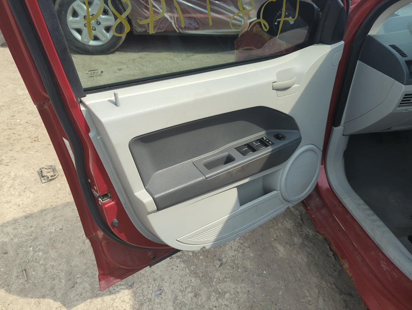 2007 Dodge Caliber Front Left Driver Interior Door Panel Trim - Oemusedautoparts1.com