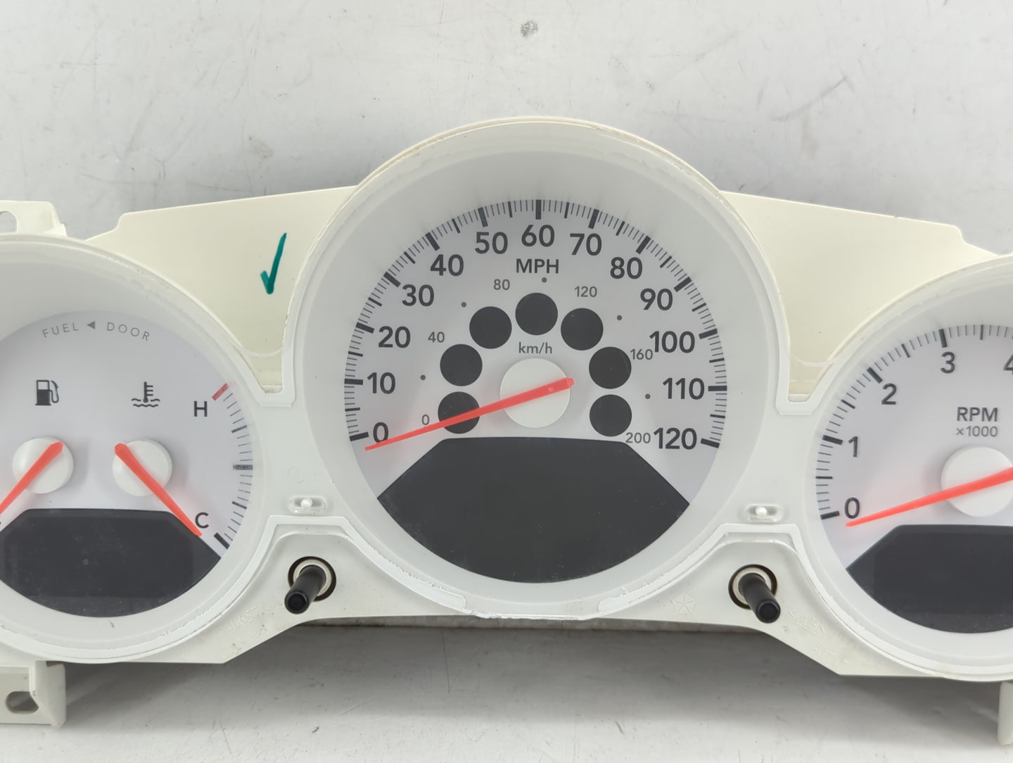 2007-2008 Dodge Caliber Instrument Cluster Speedometer Gauges Miles:115K Fits Fits 2007 2008 OEM Used Auto Parts - Oemusedau