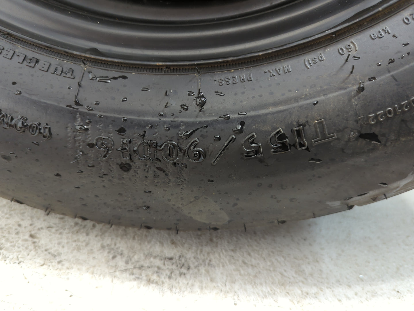 2007-2012 Dodge Caliber Spare Donut Tire Wheel Rim Oem 1317716 - Oemusedautoparts1.com