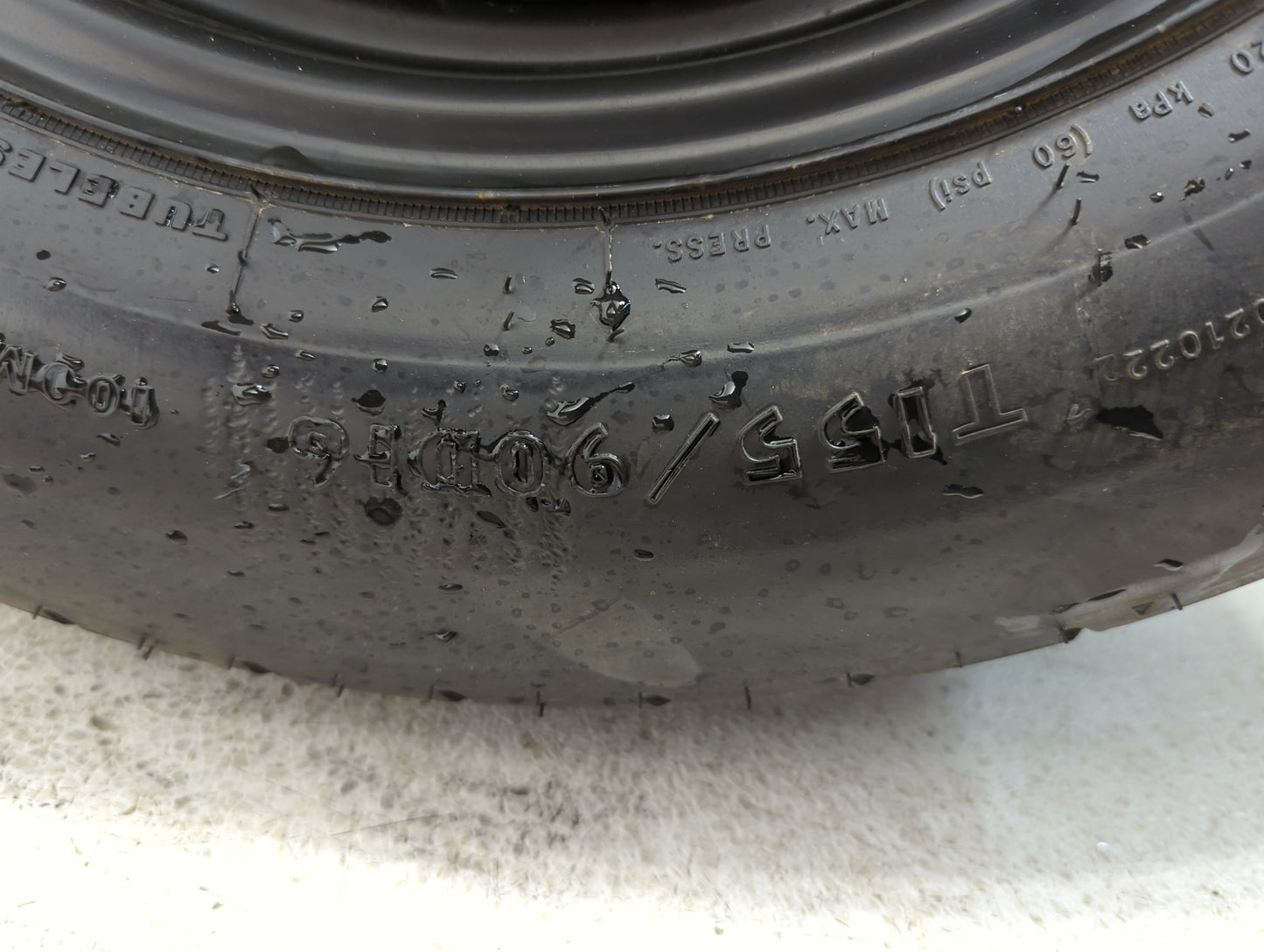 2007-2012 Dodge Caliber Spare Donut Tire Wheel Rim Oem 1317716 - Oemusedautoparts1.com