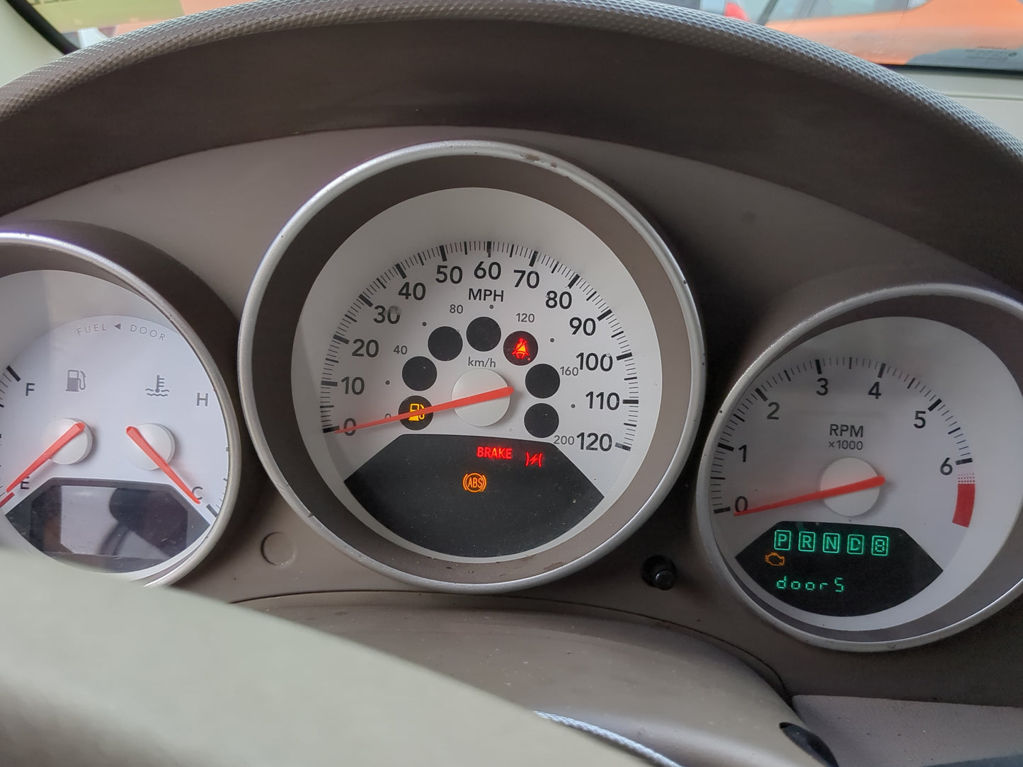 2007-2008 Dodge Caliber Instrument Cluster Speedometer Gauges Fits Fits 2007 2008 OEM Used Auto Parts - Oemusedautoparts1.co