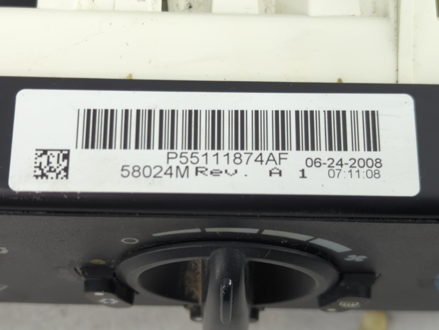2007-2009 Dodge Caliber Climate Control Module Temperature AC/Heater Replacement P/N:P55111874AF Fits Fits 2007 2008 2009 OE