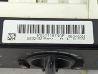 2007-2009 Dodge Caliber Climate Control Module Temperature AC/Heater Replacement P/N:P55111874AF Fits Fits 2007 2008 2009 OE