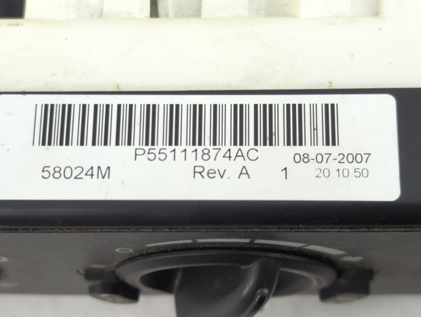 2007-2009 Dodge Caliber Climate Control Module Temperature AC/Heater Replacement P/N:P55111874AC Fits Fits 2007 2008 2009 OE