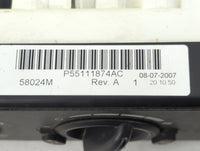 2007-2009 Dodge Caliber Climate Control Module Temperature AC/Heater Replacement P/N:P55111874AC Fits Fits 2007 2008 2009 OE