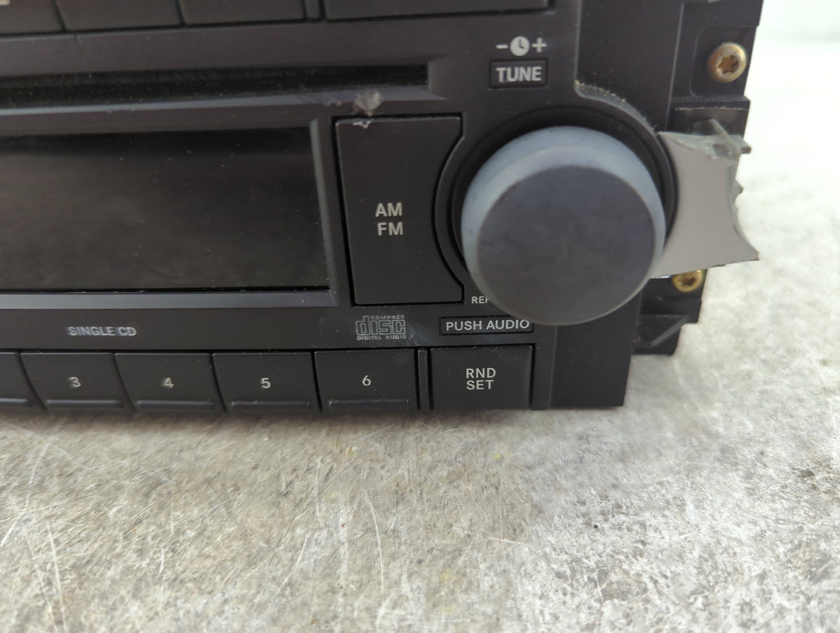 2007 Dodge Caliber Radio AM FM Cd Player Receiver Replacement P/N:P05064173AH Fits Fits 2004 2005 2006 2008 2009 2010 OEM Us