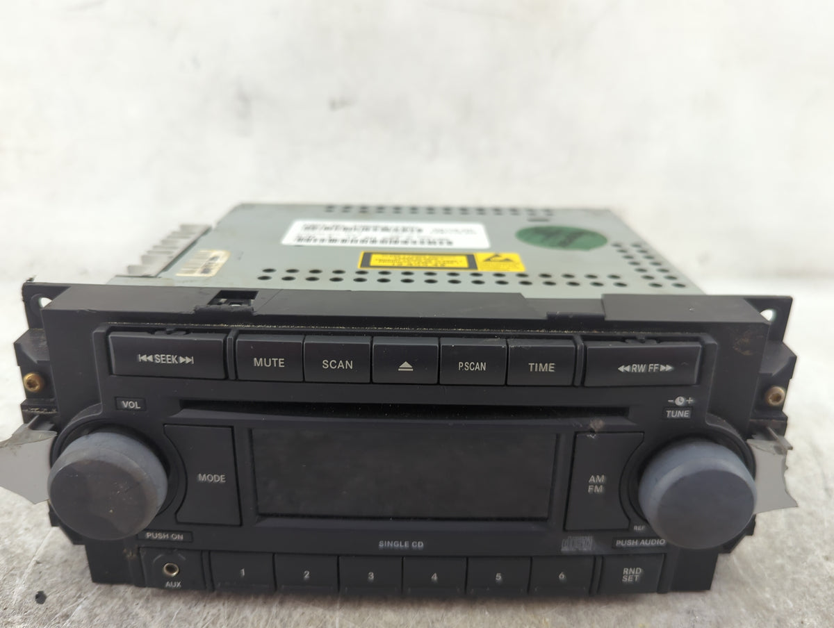 2007 Dodge Caliber Radio AM FM Cd Player Receiver Replacement P/N:P05064173AH Fits Fits 2004 2005 2006 2008 2009 2010 OEM Us