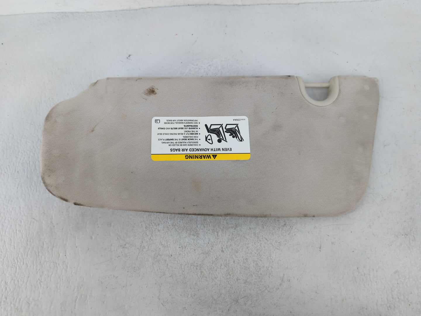 2007-2008 Dodge Caliber Sun Visor Shade Replacement Passenger Right Mirror Fits Fits 2007 2008 OEM Used Auto Parts - Oemused