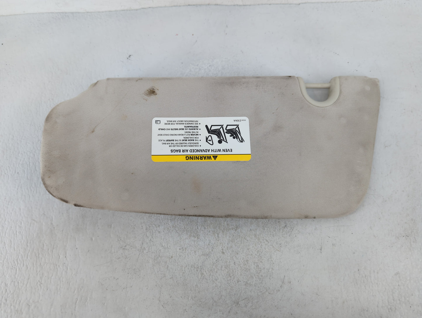 2007-2008 Dodge Caliber Sun Visor Shade Replacement Passenger Right Mirror Fits Fits 2007 2008 OEM Used Auto Parts - Oemused