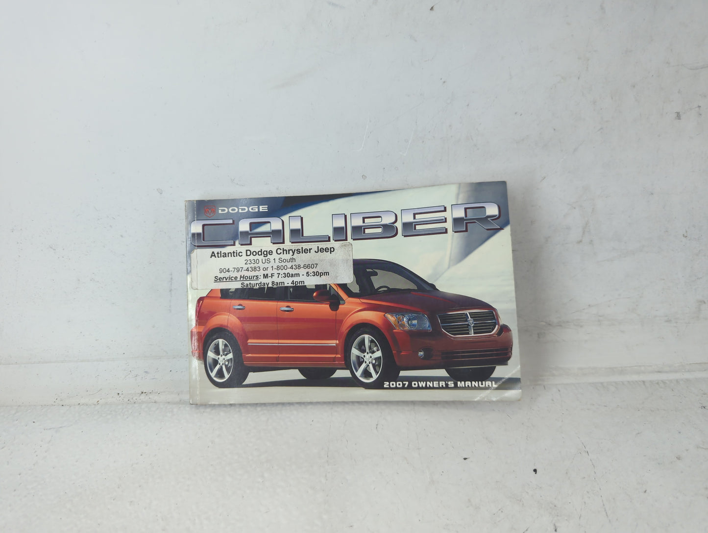 2007 Dodge Caliber Owners Manual Book Guide P/N:81-026-0739 OEM Used Auto Parts - Oemusedautoparts1.com