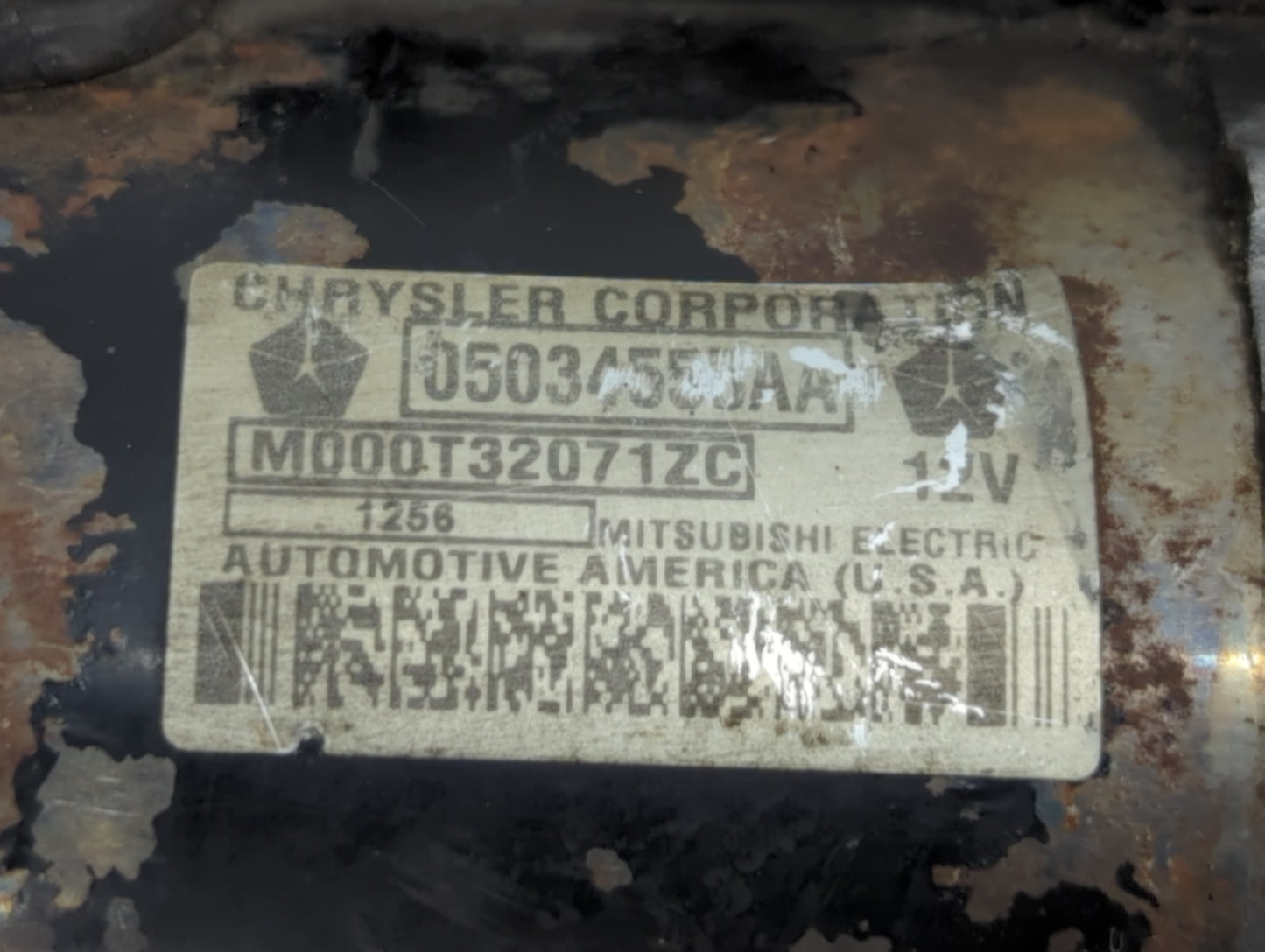 2007-2012 Dodge Caliber Car Starter Motor Solenoid OEM P/N:05034555AA Fits OEM Used Auto Parts - Oemusedautoparts1.com