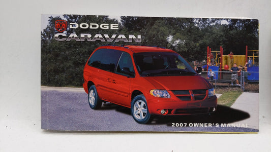 2007 Dodge Caravan Owners Manual Book Guide OEM Used Auto Parts - Oemusedautoparts1.com