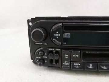 2002-2007 Dodge Caravan Radio AM FM Cd Player Receiver Replacement Fits Fits 2002 2003 2004 2005 2006 2007 OEM Used Auto Parts