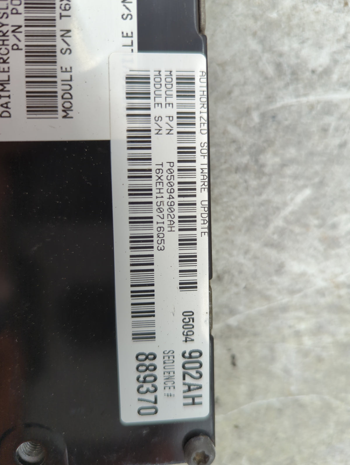 2007 Dodge Charger PCM Engine Control Computer ECU ECM PCU OEM P/N:P05094902AH 05094902AH Fits OEM Used Auto Parts - Oemused