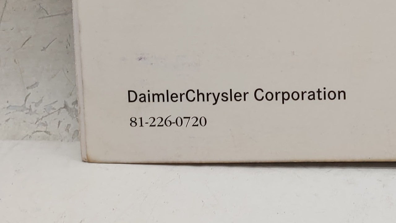 2007 Dodge Charger Owners Manual Book Guide OEM Used Auto Parts - Oemusedautoparts1.com