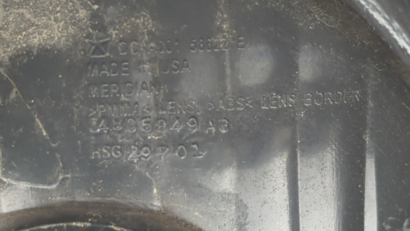 2006-2008 Dodge Charger Tail Light Assembly Driver Left OEM P/N:04805849AD 04805849AB Fits Fits 2006 2007 2008 OEM Used Auto