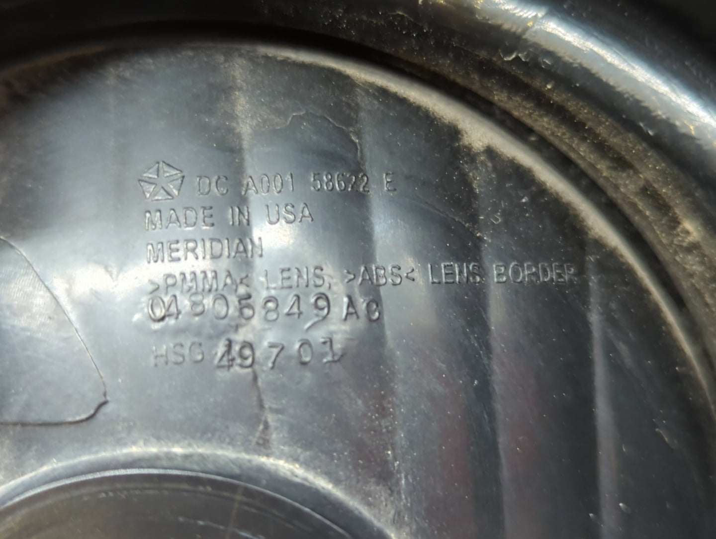 2006-2008 Dodge Charger Tail Light Assembly Driver Left OEM P/N:04805849AD 04805849AB Fits Fits 2006 2007 2008 OEM Used Auto