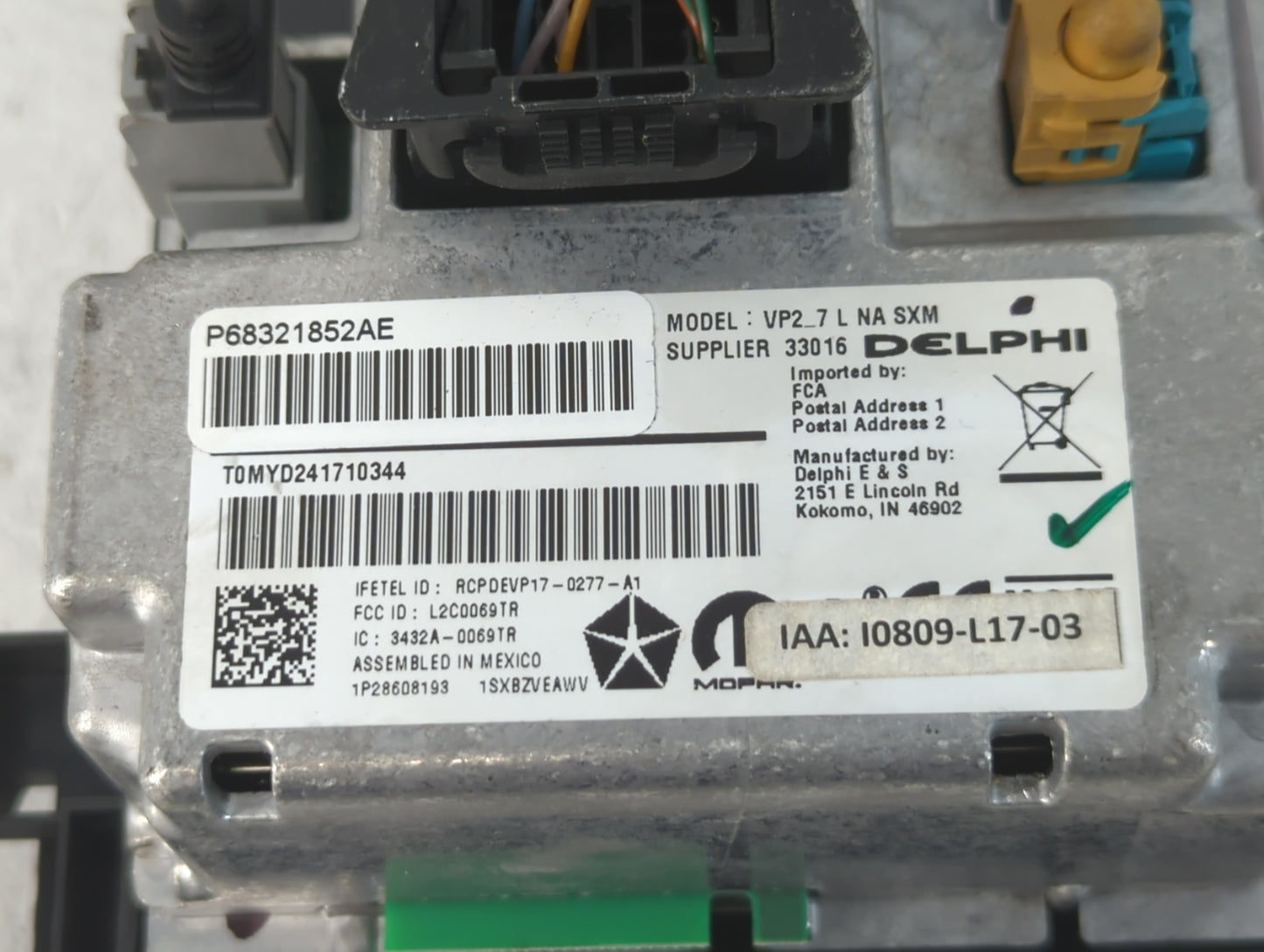 2006-2007 Dodge Charger Radio AM FM Cd Player Receiver Replacement P/N:P68321852AE Fits Fits 2004 2005 2006 2007 OEM Used Au