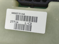 2007-2009 Dodge Durango Master Power Window Switch Replacement Driver Side Left P/N:04602781AA Fits OEM Used Auto Parts - Oe