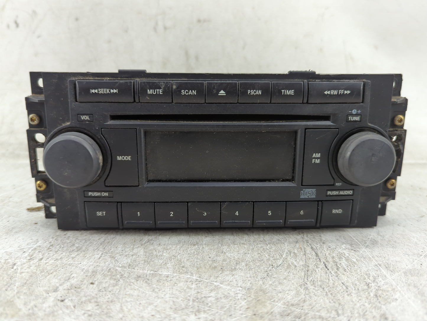 2006-2007 Dodge Durango Radio AM FM Cd Player Receiver Replacement P/N:P05091510AE Fits Fits 2006 2007 2008 2009 2010 OEM Us