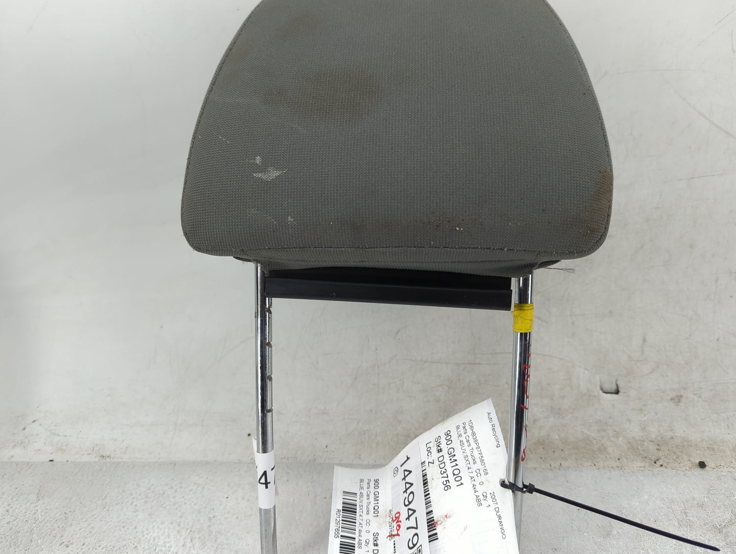 2007-2009 Dodge Durango Headrest Head Rest Front Driver Passenger Seat Fits Fits 2007 2008 2009 OEM Used Auto Parts - Oemuse